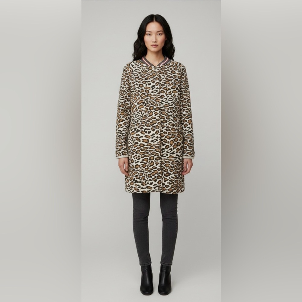 Maison-Scotch Leopard Jacket Sz 3 /US 8 NWT
